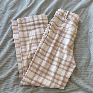 Wilfred Checkered Beige and White Trousers